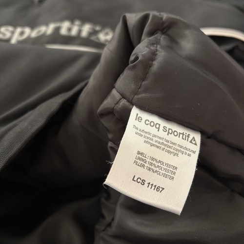 Mens Le Coq Sportif Anorak Jacket 1/ Zip Black Medium - Picture 8 of 8