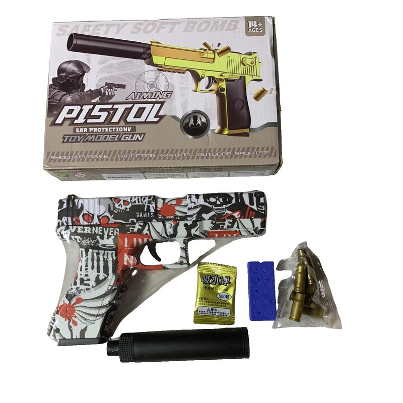 Aiming Toy Model Gun Pistol with Ear Protection and Accessories