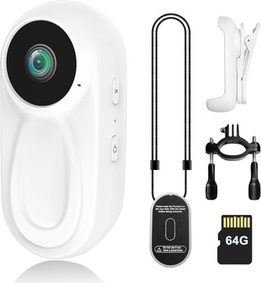 1080P Mini Body Camera with 64GB Card POV Cameras Wearable Action Body Cam with 