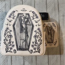 Loungefly Nightmare Before Christmas Jack Sally Coffin Backpack Tech Wallet