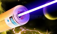 THBX5-H 450nm Adjustable Focus Blue Laser Pointer Pen Visible Beam +Charger+Box