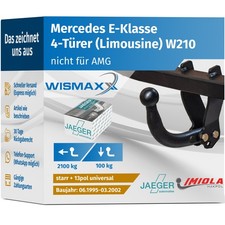 Anhängerkupplung IMIOLA für Mercedes E-Klasse W210 Stufenheck 95-02 starr 13-pol