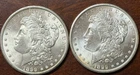 Lot of #2   1899-O   Silver Morgan Dollars. Winner gets both.