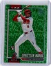 2026 Topps #147 Christian Moore Holiday Leaves Foil RC Los Angeles Angels Rookie