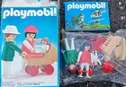 SEALED Vintage PLAYMOBIL Figures (1985) #3592 - Mom, Dad & Baby w/Buggy
