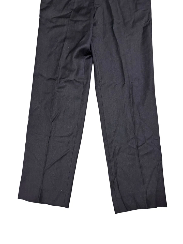 Pantalones de vestir Loro Piana para hombre 34x33 negros Tasmania Super 120s lana Italia Foto 2 de 4