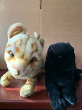 Melissa & Doug Large Cat #2112 & Tiger Wind Black Panther Stuffed Plush Animals