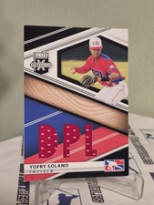2020 Panini Elite Extra Edition DPL Material Black Yofry Solano #DPM-YS EX+ Note