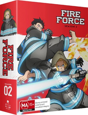 Fire Force (Season 2 Part 2) NEW Blu-Ray 4-Disc DVD Combo Box Set Derick Snow