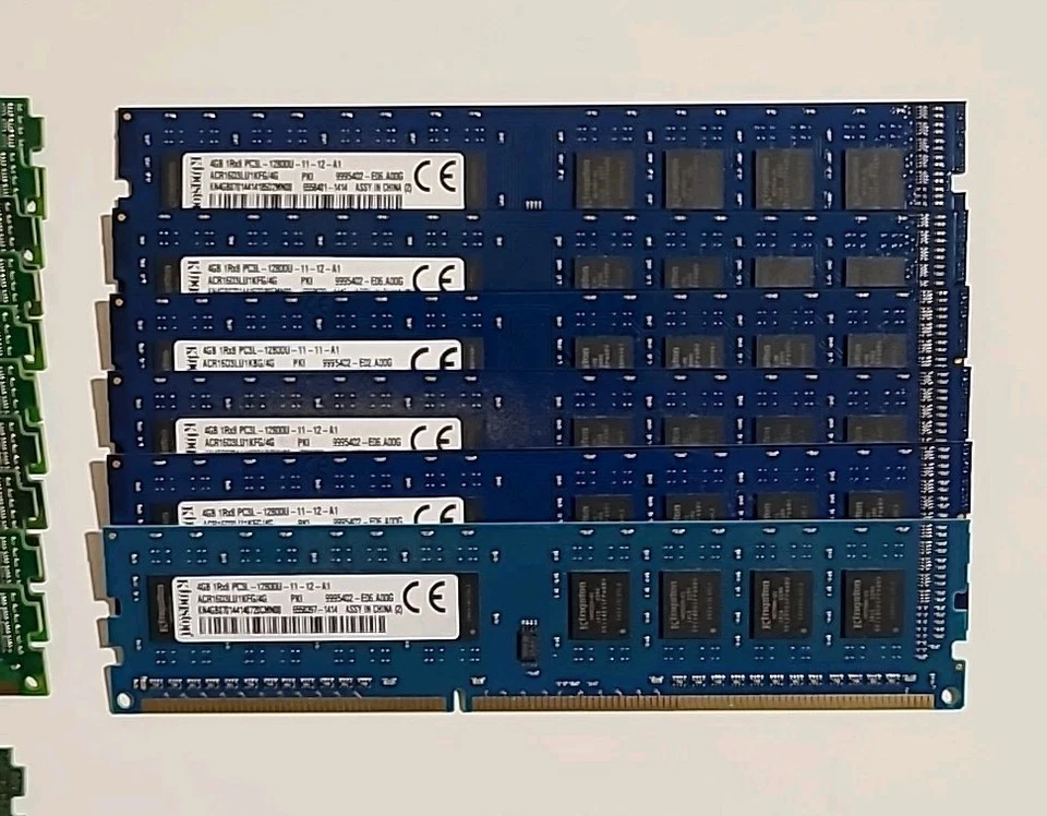 Lot 30x Kingston 4GB PC3 PC3L RAM 10600 12800 Desktop KAC-VR316S/4G KAC-VR313/4G - Image 4 of 4