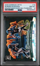 PANINI DONRUSS OPTIC DOWNTOWN DUOS #10 LUTHER BURDEN III/ROME ODUNZE 11/25 PSA 8