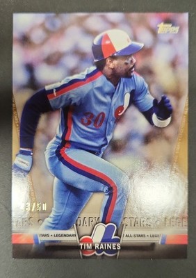 2018 Topps Update Series - Salute Legendary All-Stars Tim Raines #S-13 Gold /50