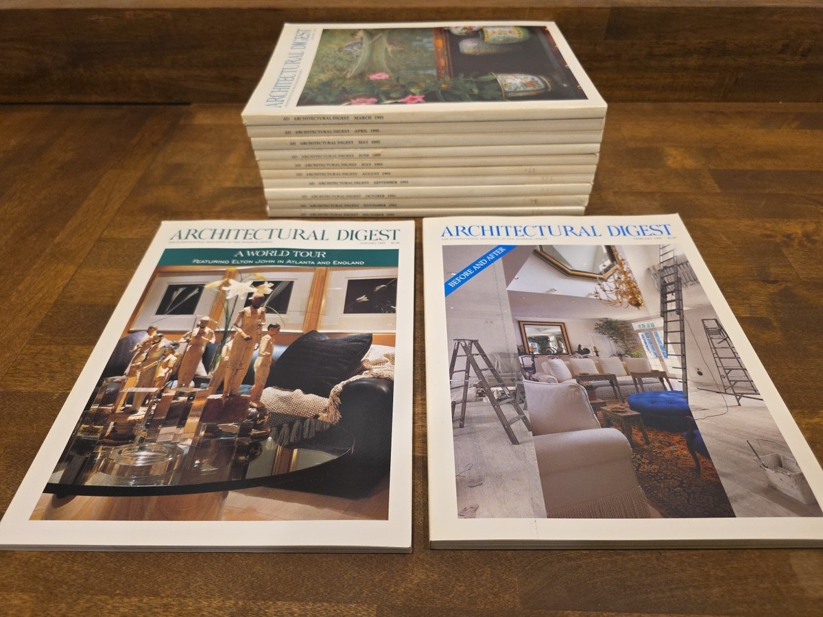 VTG ARCHITECTURAL Digest Lot Of 97