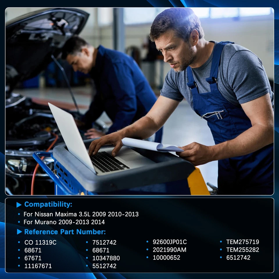 Compresor de aire acondicionado para Nissan Máxima 3,5 L 2009 2010-2013 Murano 2009-2014 11319C Foto 2 de 4