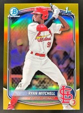 Ryan Mitchell 2025 Bowman Draft Gold Refractor /50