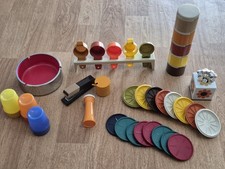 Lot  Objets Vintage Années 70 Orange dont tupperware 