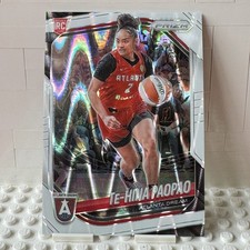 2025 Panini WNBA Prizm Te-Hina Paopao RC #61 White Seismic Atlanta Dream
