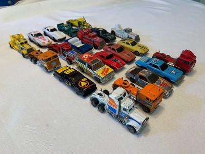 Kidco Lot of 21 Vintage Diecast Cars 1/64 Rare Camaro Z28 Blazer Big Rigs Datsun