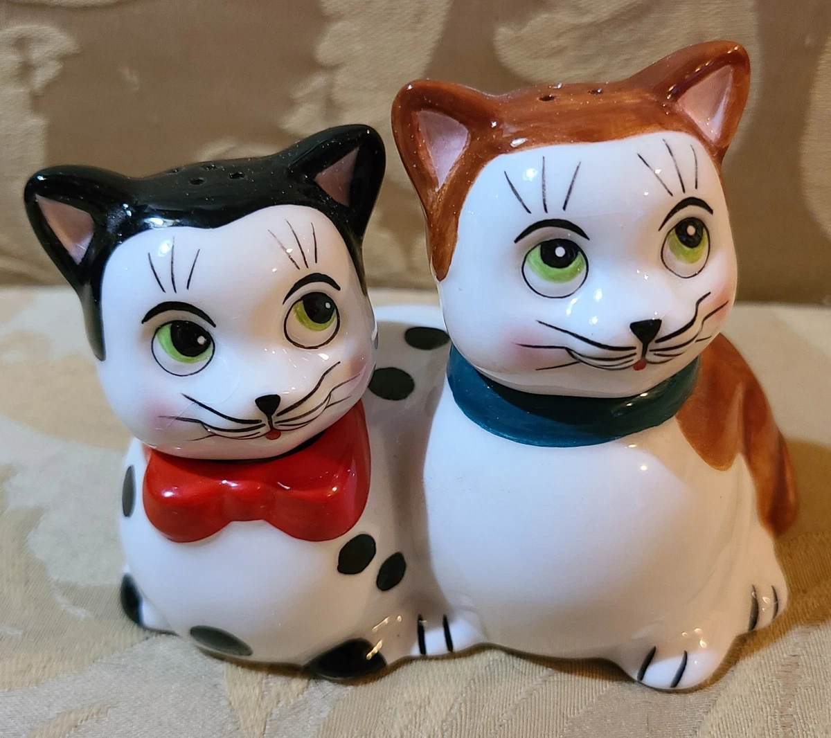 收藏猫盐瓶和胡椒瓶| eBay