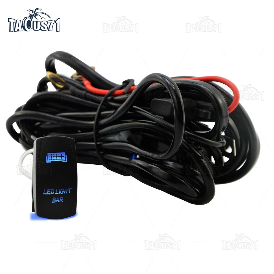 Combo de cables de montaje de barra de luz LED de 42 pulgadas para techo Toyota Tacoma 1995-00 01 02 03 04 Foto 4 de 4
