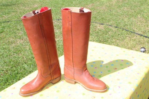 ¡¡NUEVO!! BOTAS VINTAGE FRYE HECHAS EN EE. UU. TALLA 8,5 B CUERO MARRÓN MUY BONITAS - Imagen 13 de 21