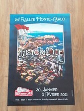 AFFICHE  24ème RALLYE historique MONTE CARLO 2020  WORLD RALLY ACM sport 