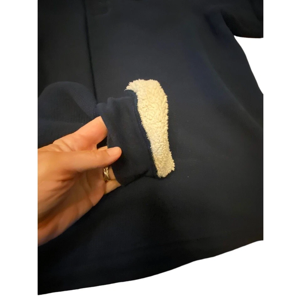 Legendary Whitetail Original Deer Gear Navy Henley Fleece Lined Men’s XL - Image 3 of 4