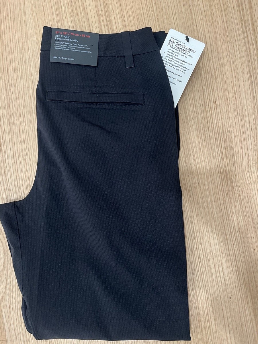 Lululemon ABC Trouser WovenAir Pants Slim Men's 30 X 32