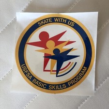 Skate with US 5 inch diameter sticker USFSA Basic Skills Program