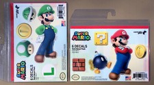 Lot of 2 CONTROLLER GEAR Nintendo Super Mario Luigi Tech Decal 6 Packs