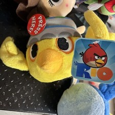 ANGRY BIRDS Rio NICO Yellow Canary Plush Stuffed Bird Animal Toy 5" No Sound