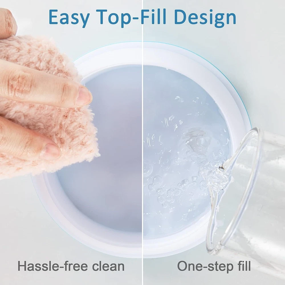 Air Purifier Humidifier with Essential Oil Diffuser and 7-Color LED Light for Bedroom