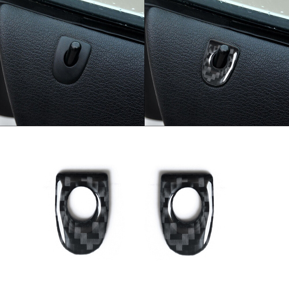 2PCS For BMW Z4 E89 Carbon Fiber Door Lock Button Interior Trim eBay