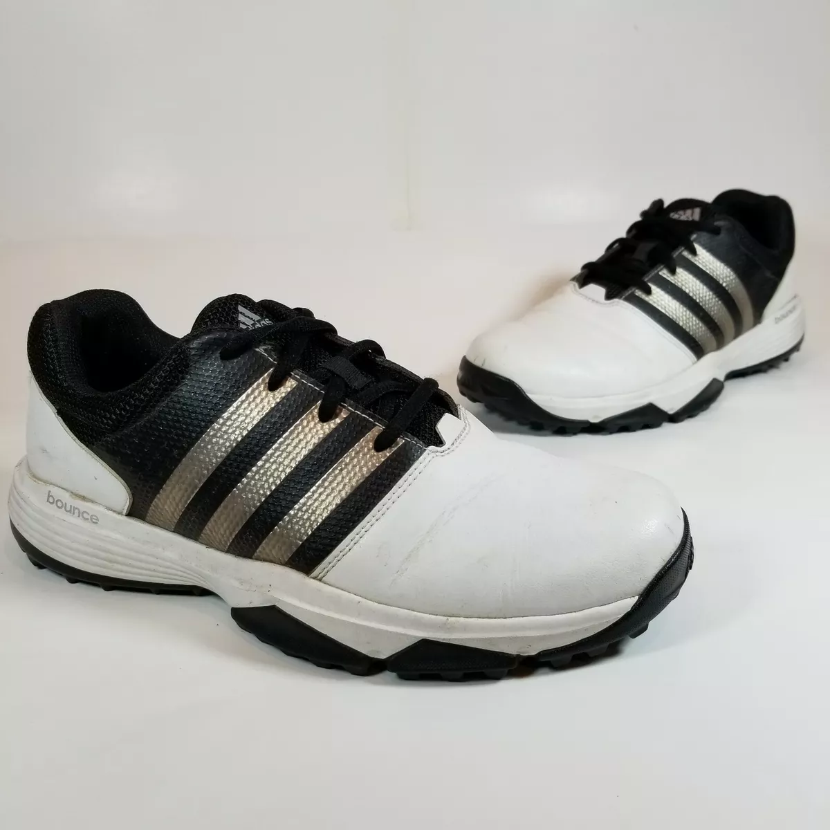 Mamut Si Empeorando Adidas 360 Traxion Bounce Q44994 Lace Up Black/White Men&#039;s Golf Shoes  Size 8 | eBay