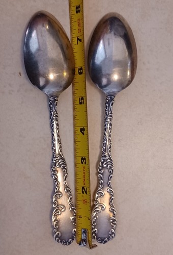 Sterling Silver (96 Grams) 1890 Waverly By Wallace Spoons. 8" - Picture 5 of 6