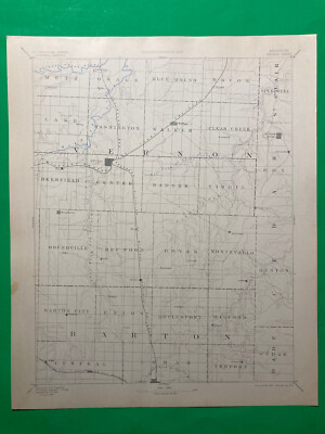 original 1904 USGS map of Nevada, El Dorado Springs, MO