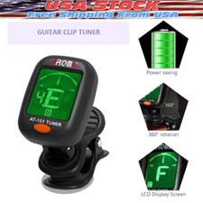 LCD Clip On Chromatic Acoustic Electric Guitar Bass Ukulele Banjo Violin Tuner