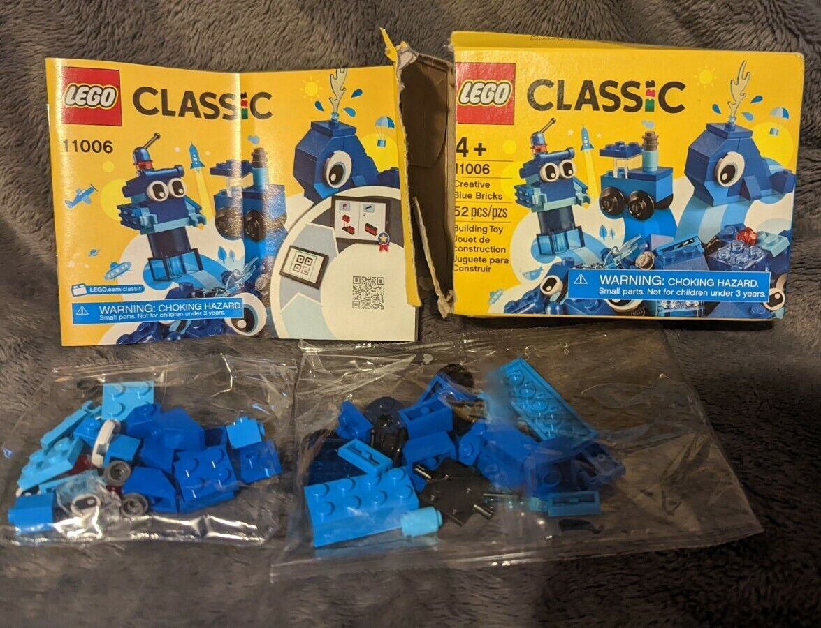 LEGO Classic Creative Blue Bricks 11006 52 Pieces Building Toy