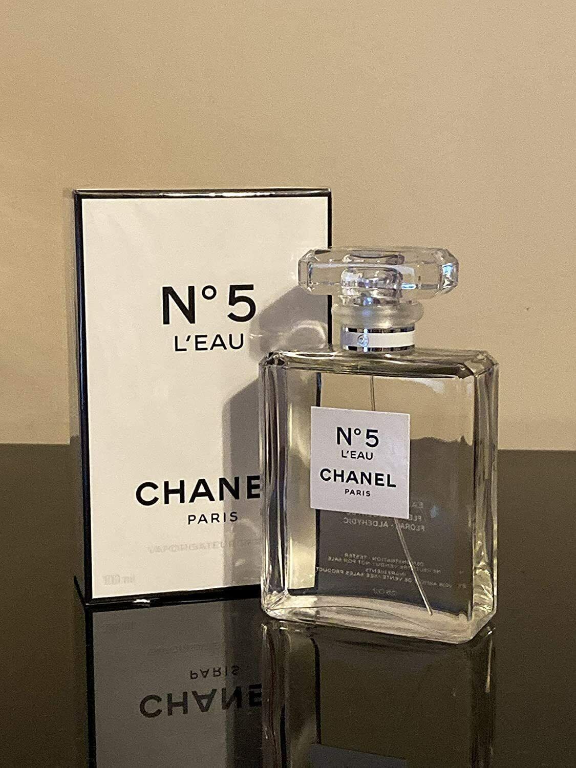 Chanel No 5 L'eau Eau de Toilette Spray 100 ml / 3.4 fl.oz. Red Edition New Box