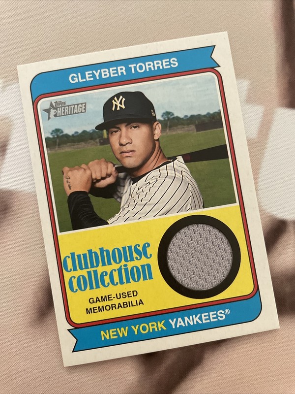 2023 Topps Heritage - Clubhouse Collection Relics #CCR-GT Gleyber Torres - MEM