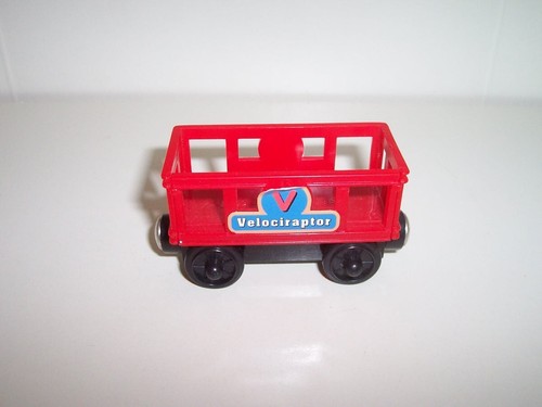 Alpha Zoo Alphabet Train Red Letter V Velociraptor Fits BRIO Thomas Wooden Track