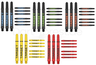 Target Pro Grip TAG 3er Set 9 Stück Dartshafts viele Farben Shaft Dart Shafts