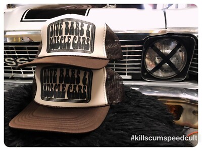 DIVE BARS & MUSCLE CARS hats chevy nova camaro chevelle engine vintage interior