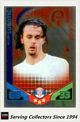 2010 Topps Match Attax World Stars Card Foil Star Player 140 N