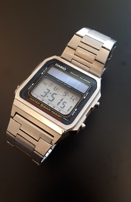 Casio WL-50 Vintage Digital Solar Watch Alarm Module 617 (1990