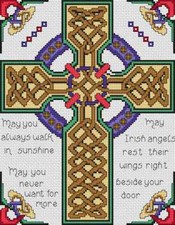 Celtic Cross / Irish Blessing - Cross Stitch Chart