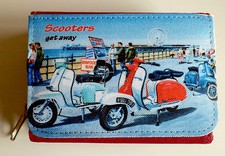 Ladies Scooter Purse, Northern Soul Purse, LI TV SX Lambretta Scooter, Mod Purse