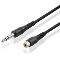 15M Audio Kabel 6,3Mm Stereo Aux Klinke Stecker Cinch Chinch Kupplung Buchse