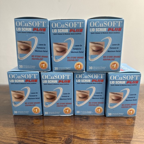 LOT OF 7 OCuSOFT Lid Scrub PLUS,30 Count (210 wipes total) EXP 2025 NEW/SEALED - Picture 4 of 4