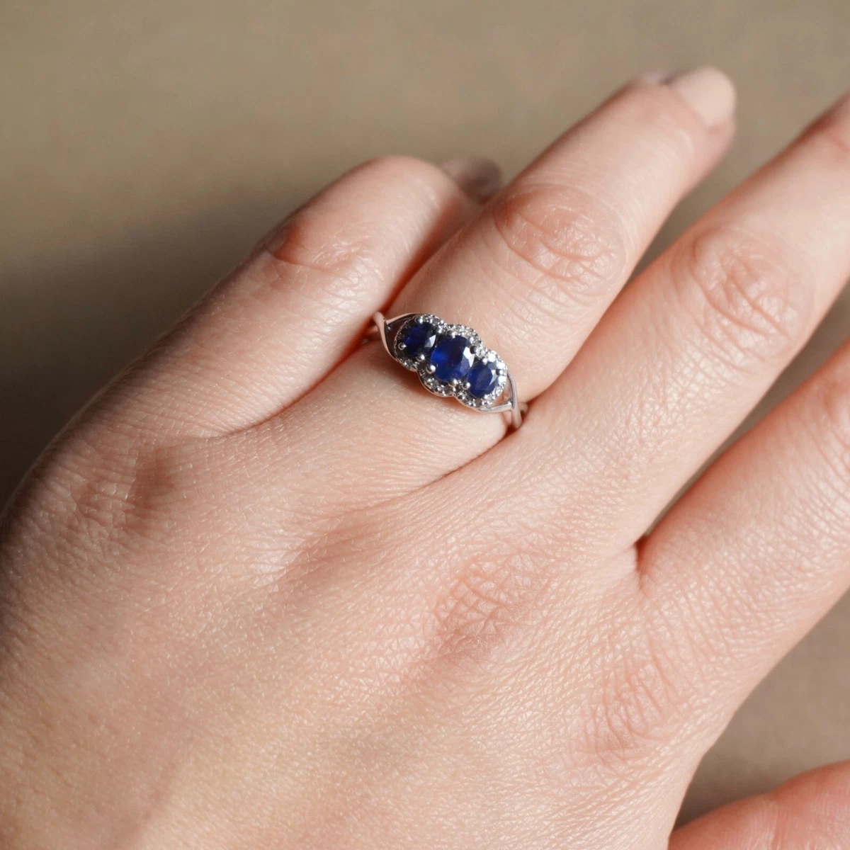 Infinity sapphire shop ring